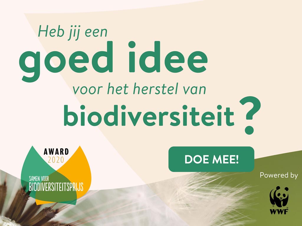 Win €25.000 voor jouw biodiversiteitsherstelproject